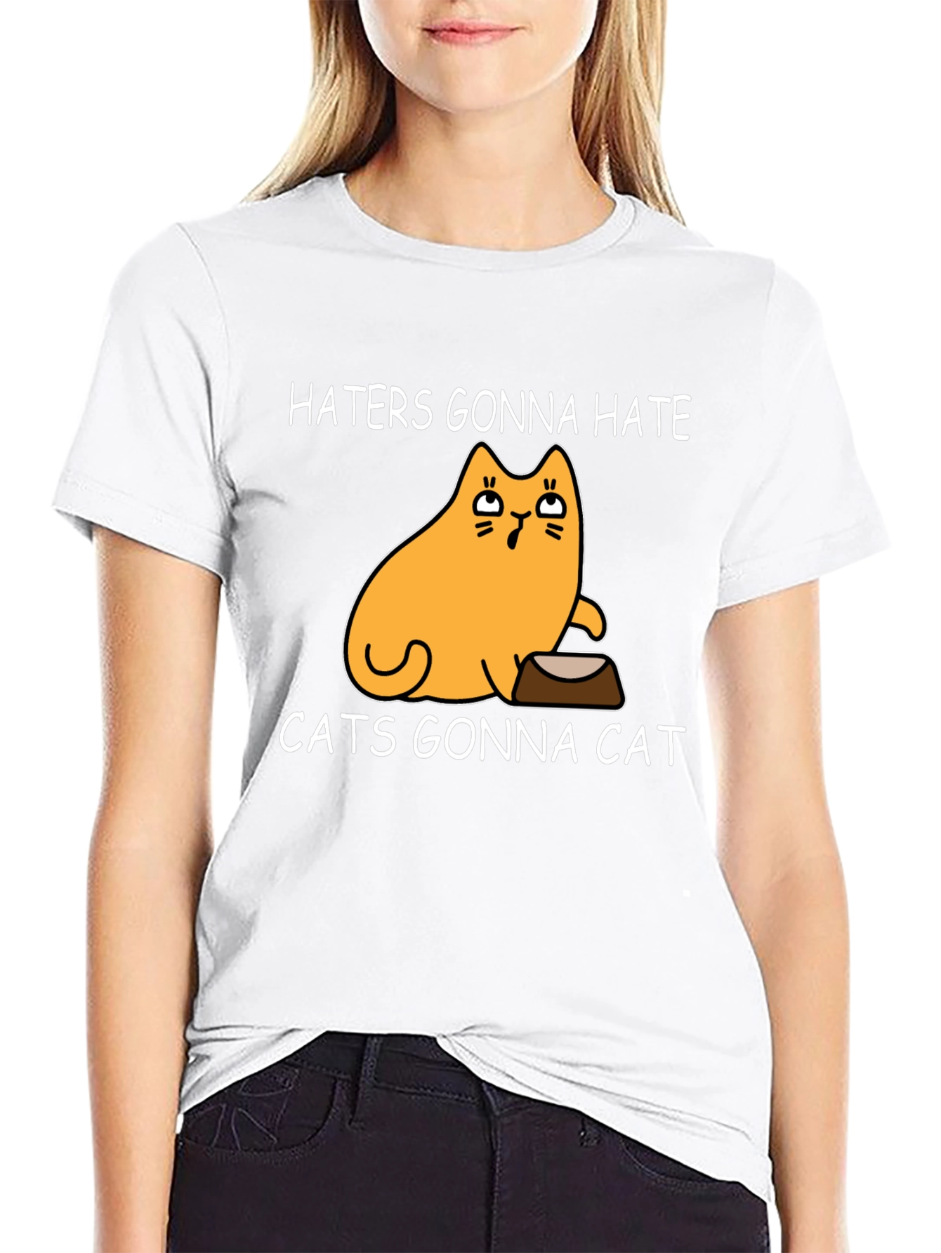Haters Gonna Hate Cats Gonna Cat Black T-Shirt