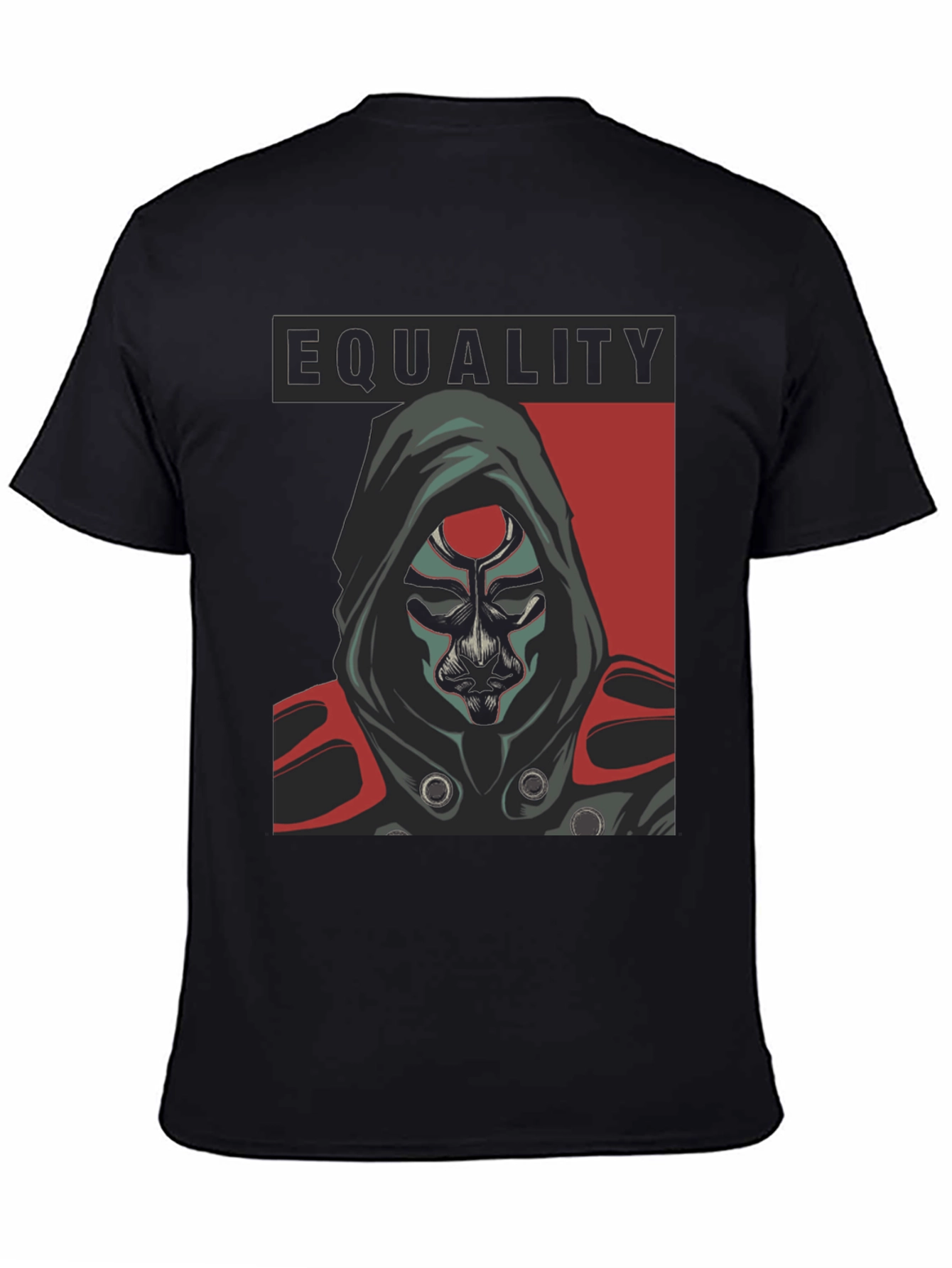 Equality Hooded Graphic Tee - Black