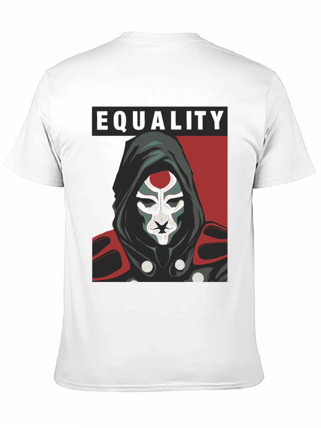 Equality Hooded Graphic Tee - Black