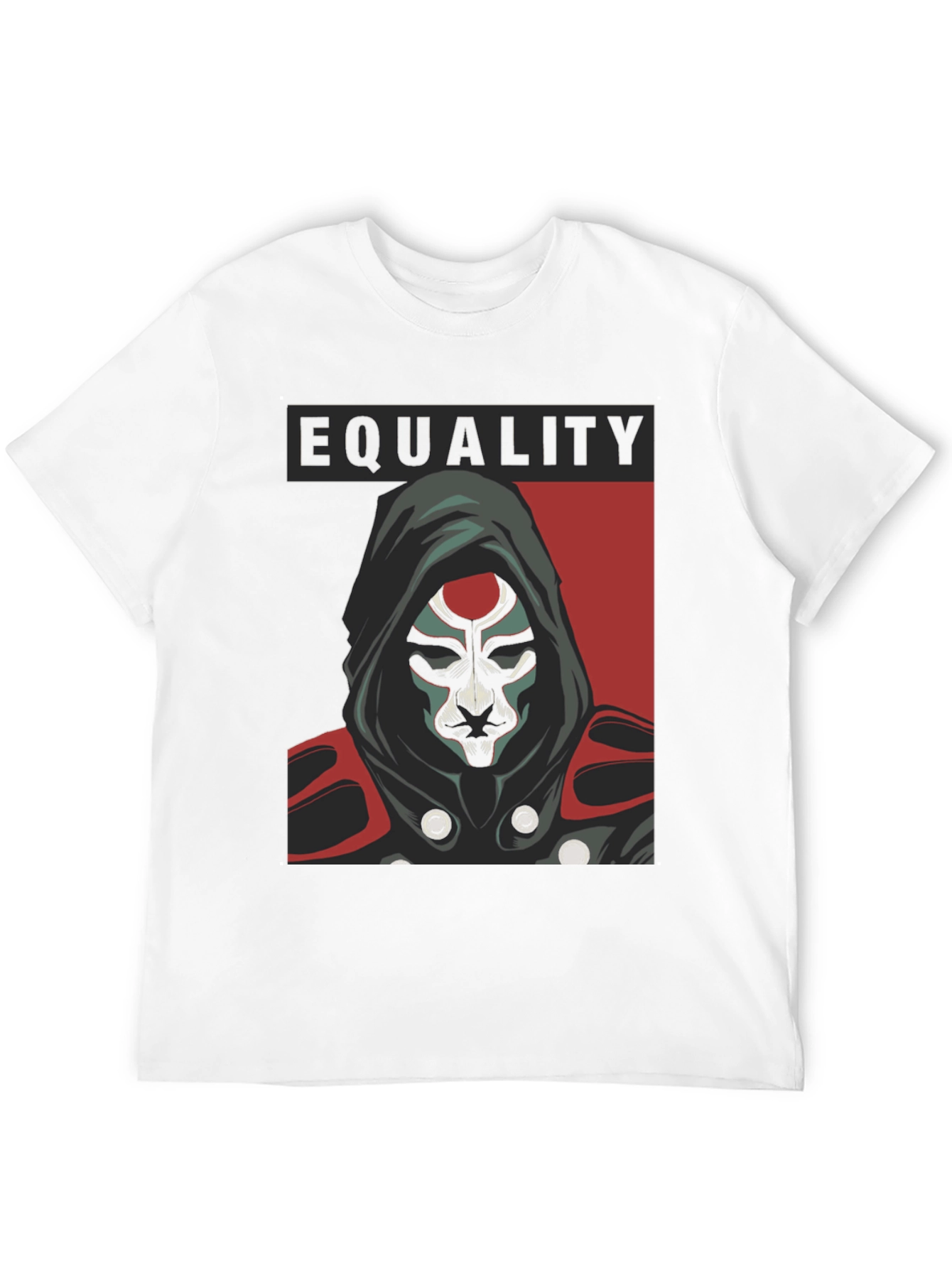 Equality Hooded Graphic Tee - Black