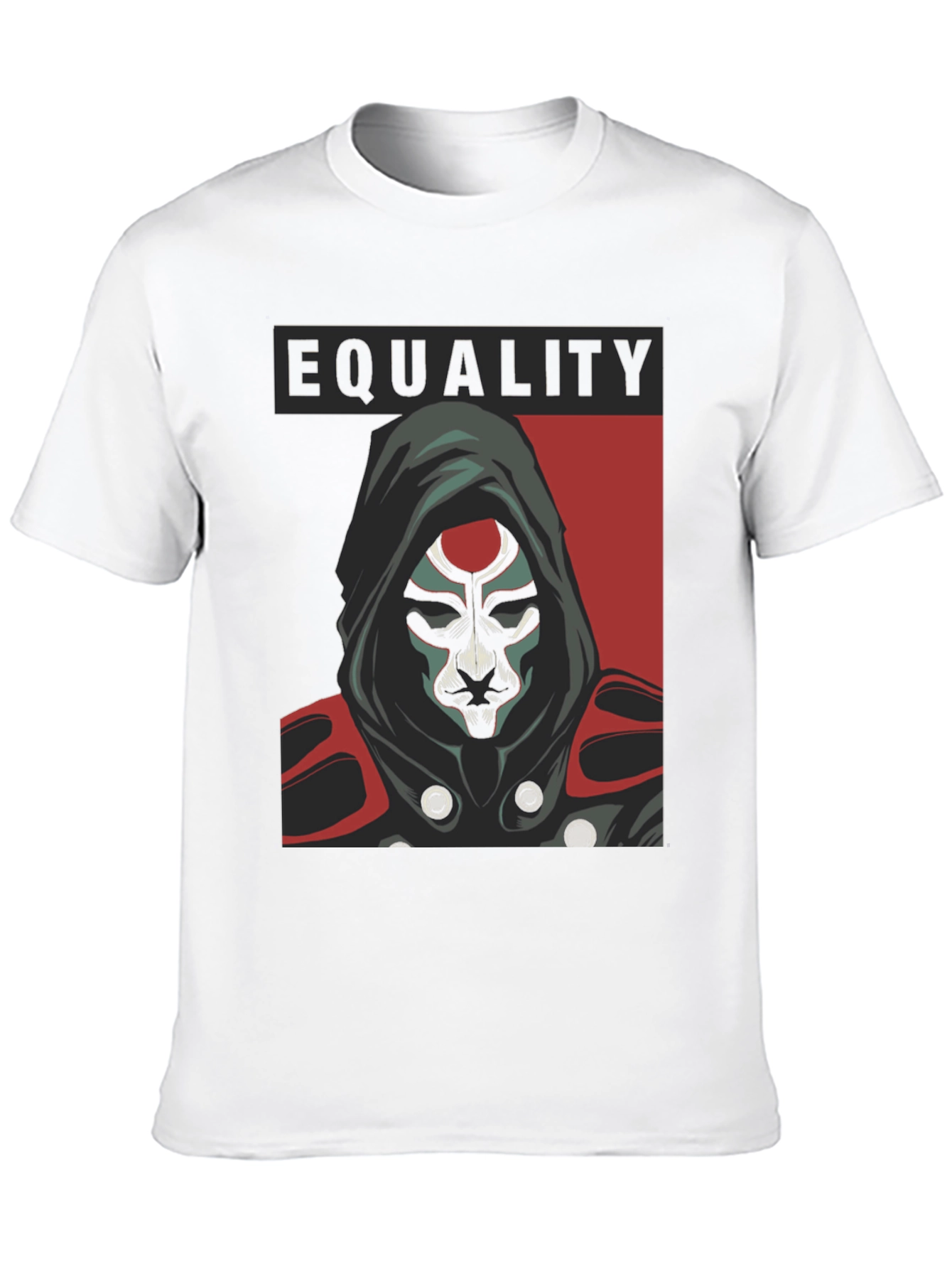 Equality Hooded Graphic Tee - Black