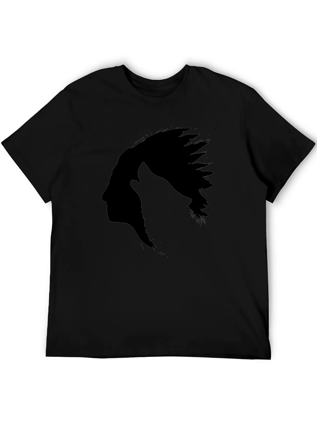 Native American Silhouette Black T-Shirt