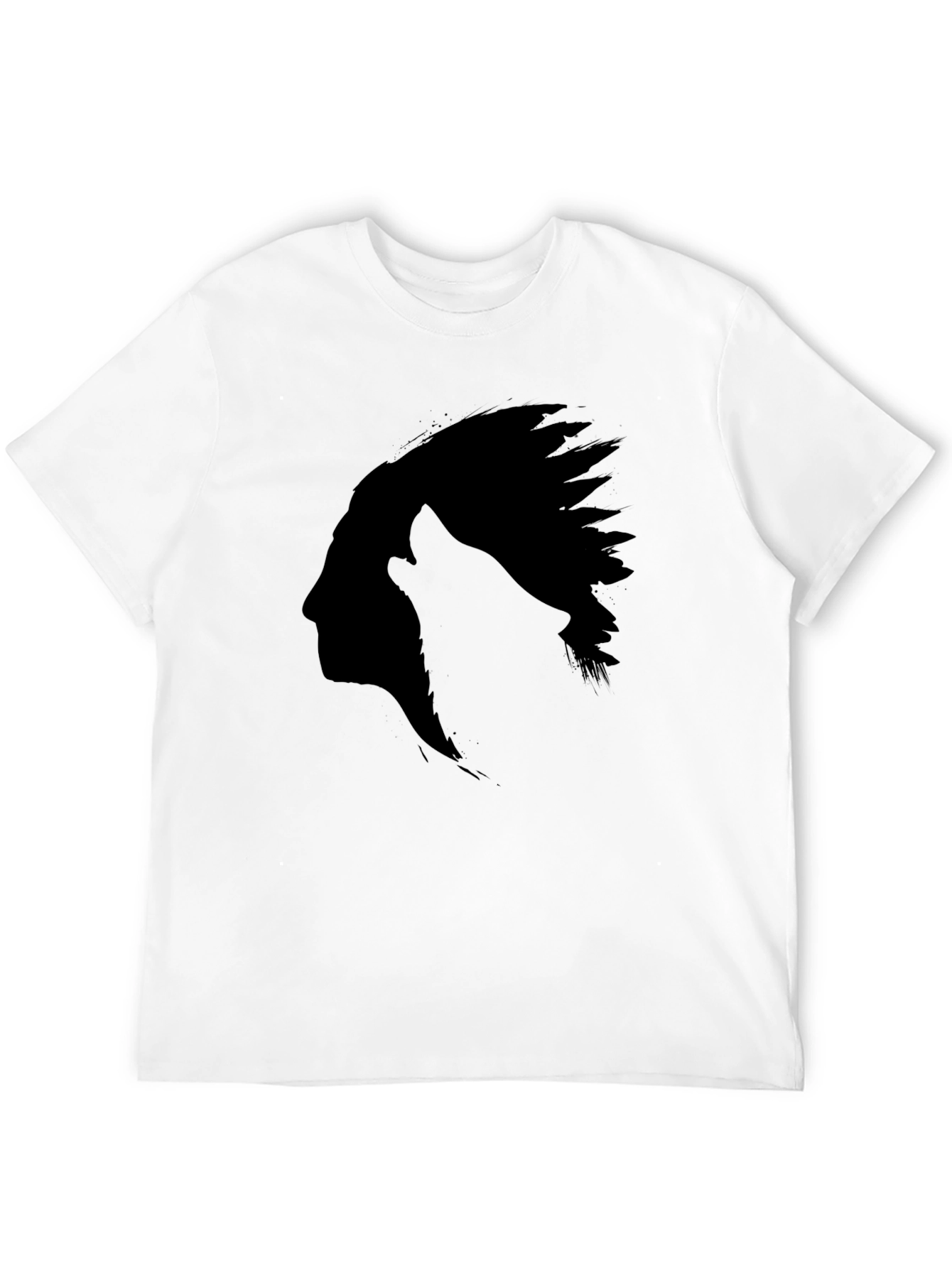 Native American Silhouette Black T-Shirt