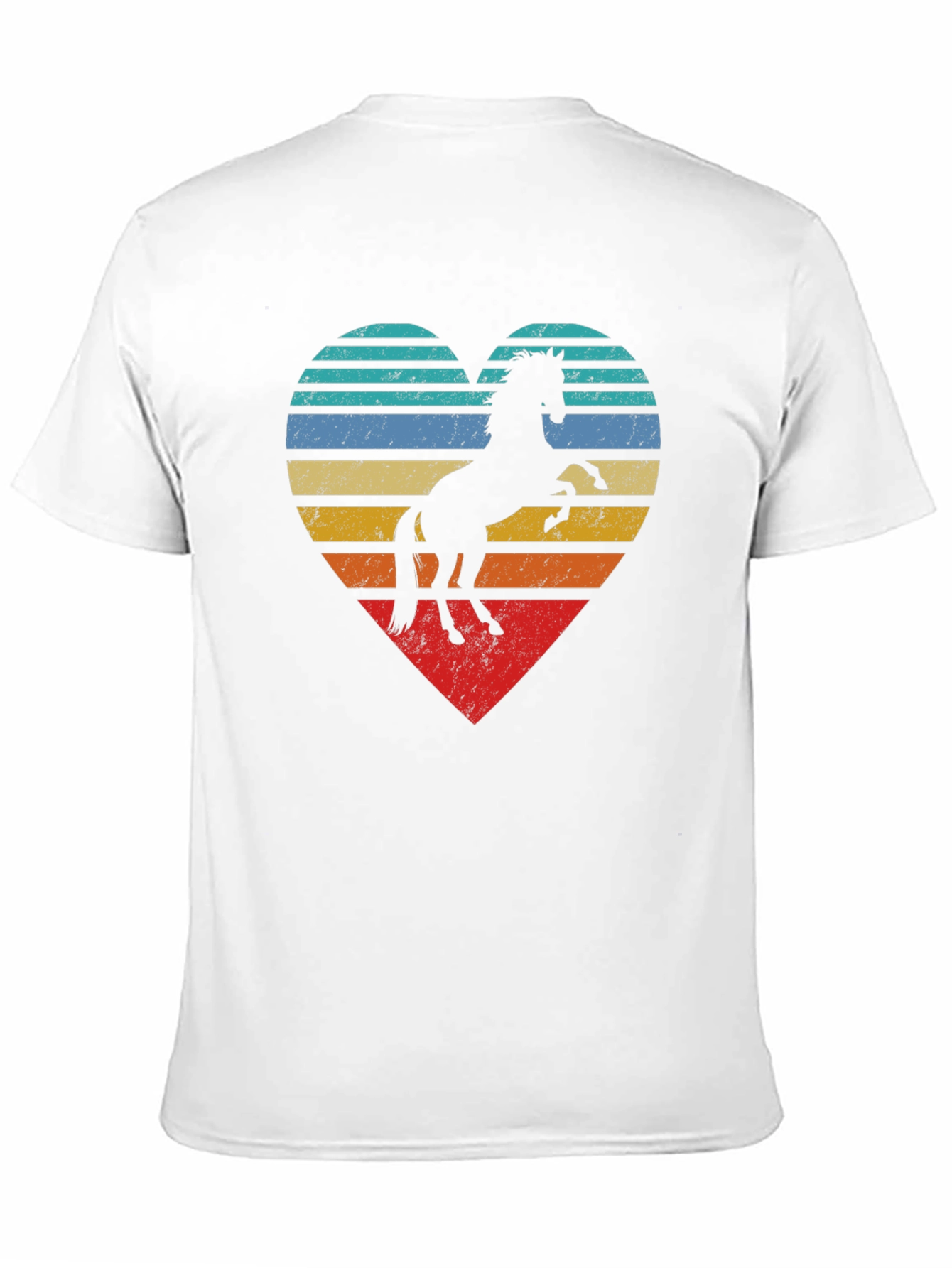 Horse Heart Graphic Tee - Retro Style
