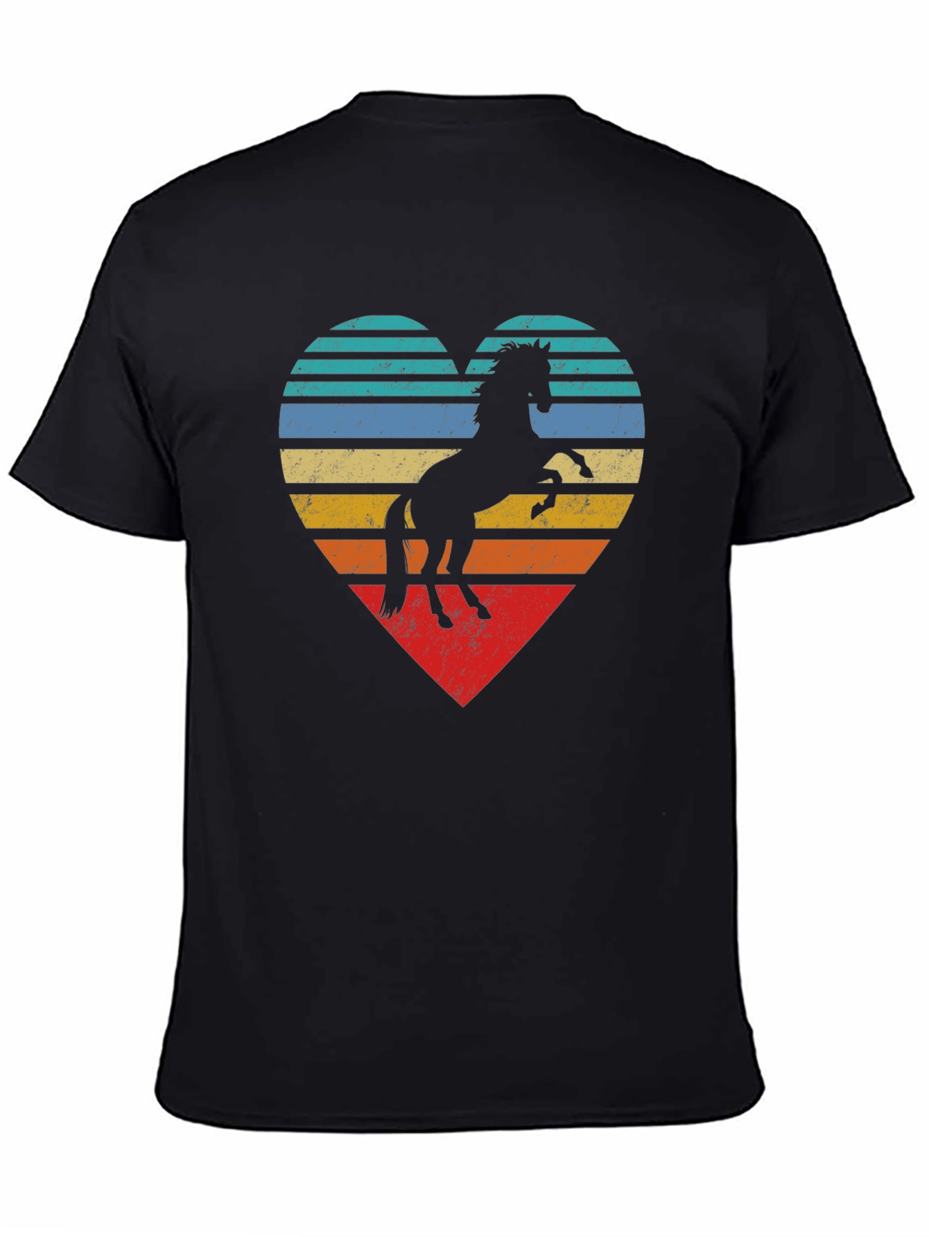 Horse Heart Graphic Tee - Retro Style