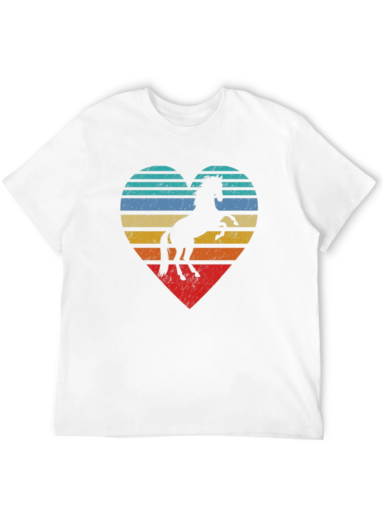 Horse Heart Graphic Tee - Retro Style
