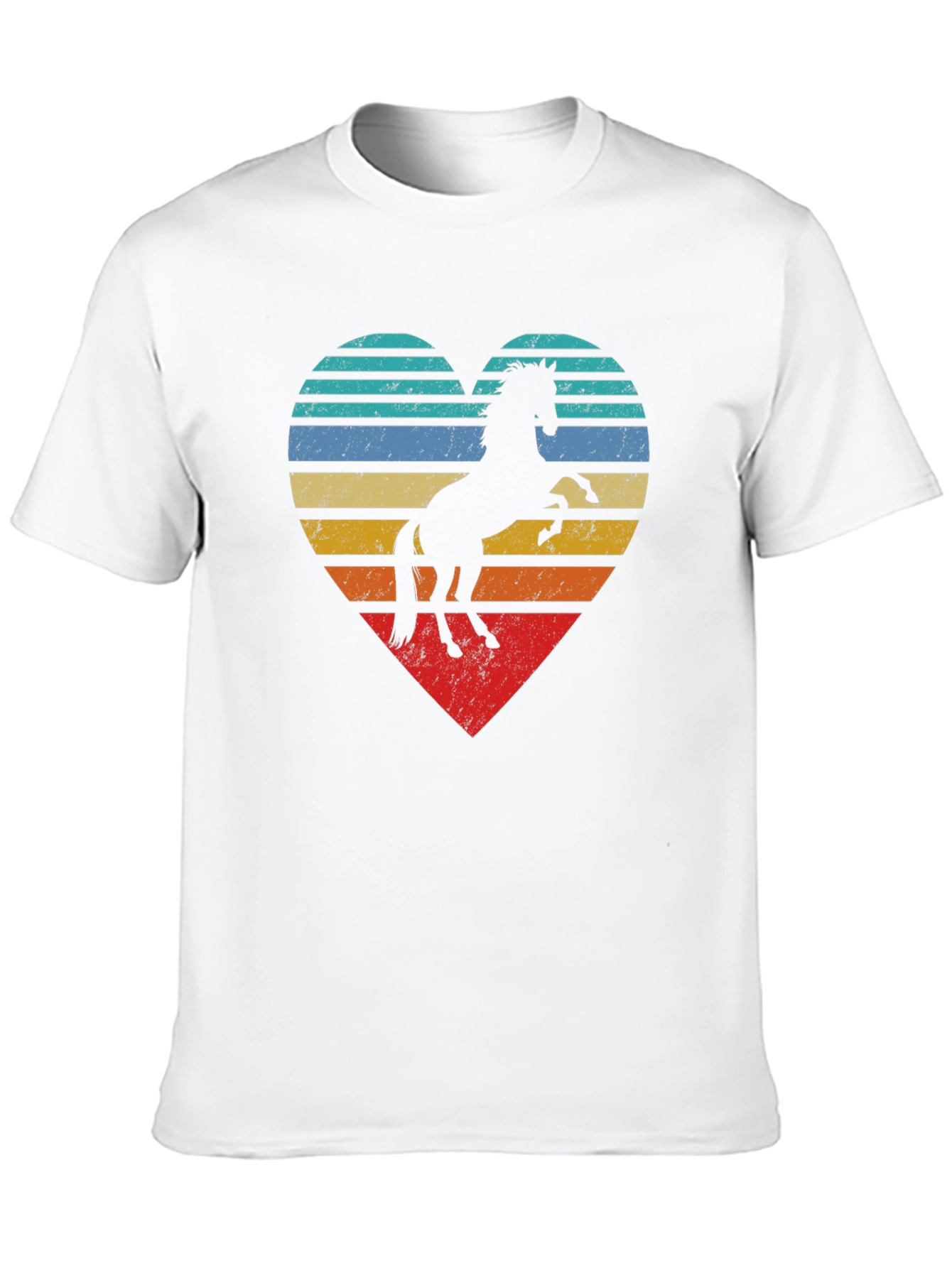 Horse Heart Graphic Tee - Retro Style