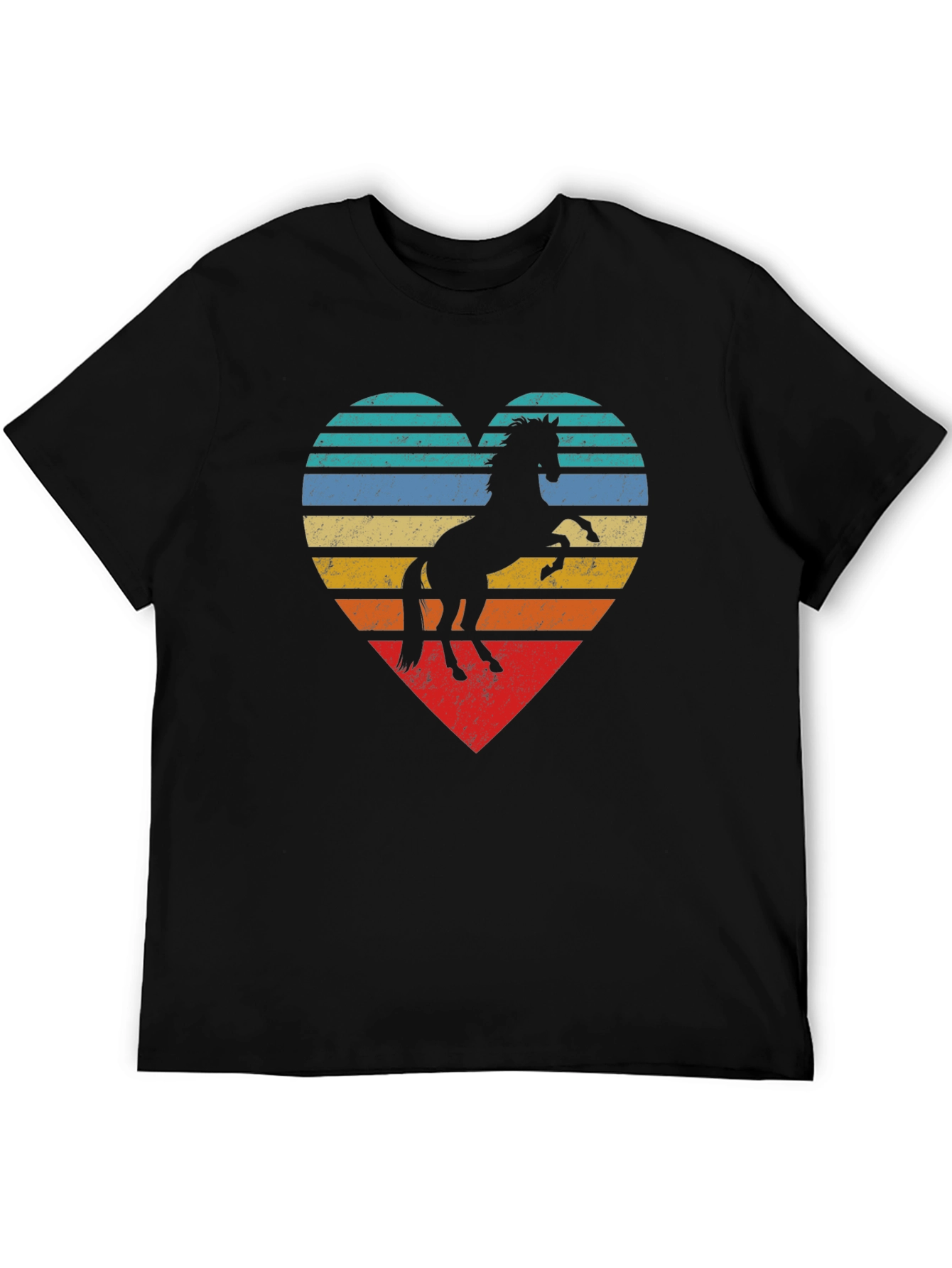 Horse Heart Graphic Tee - Retro Style
