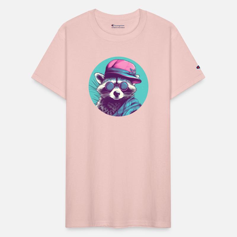 Raccoon Lovers Retro Style