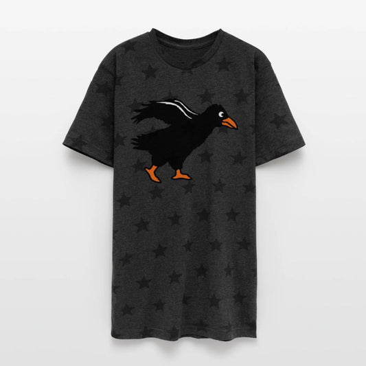 Raven bird crow goes fast run walks funny Comic