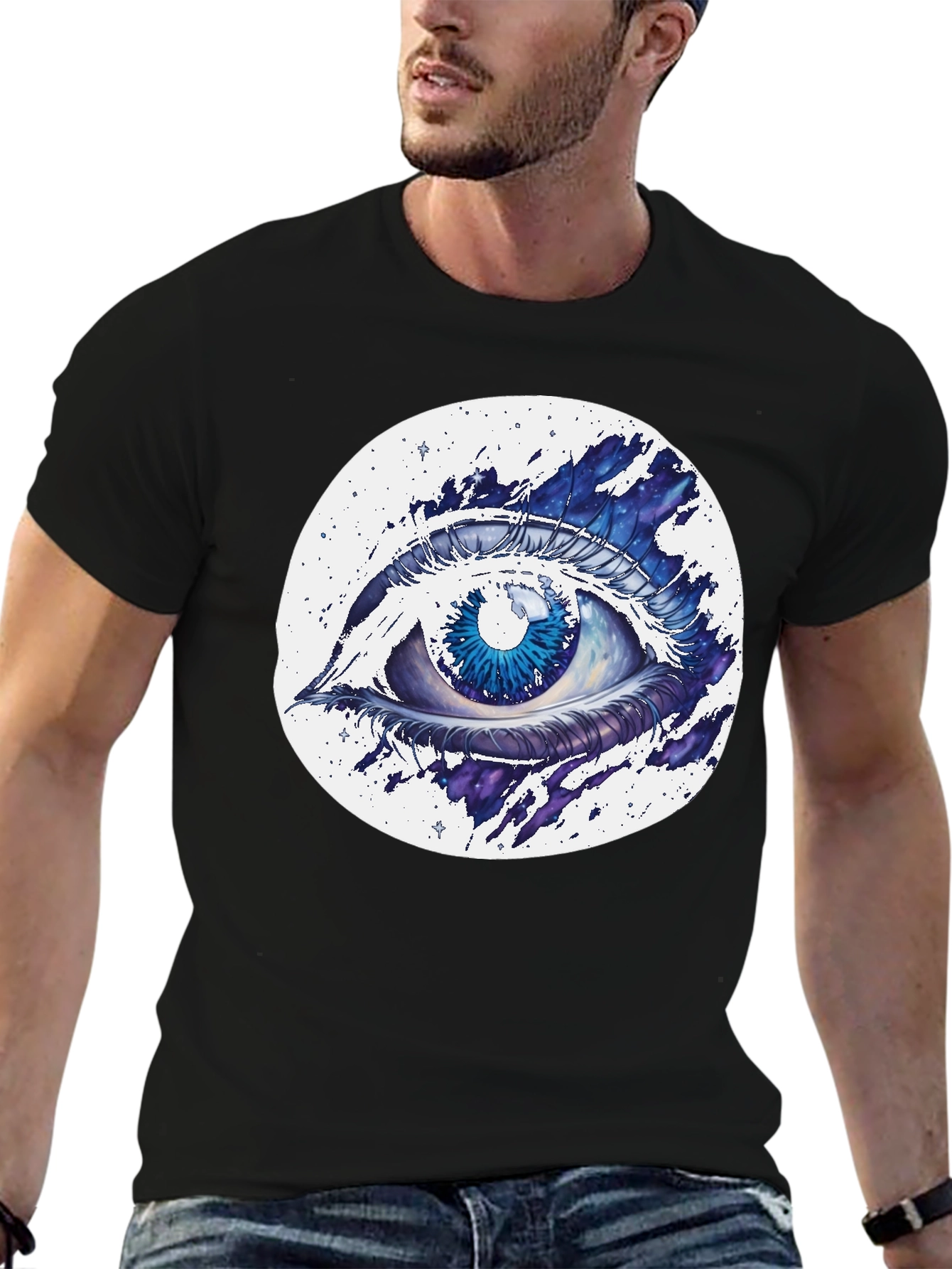 Eye See You Graphic Tee - Stylish Cotton Blend