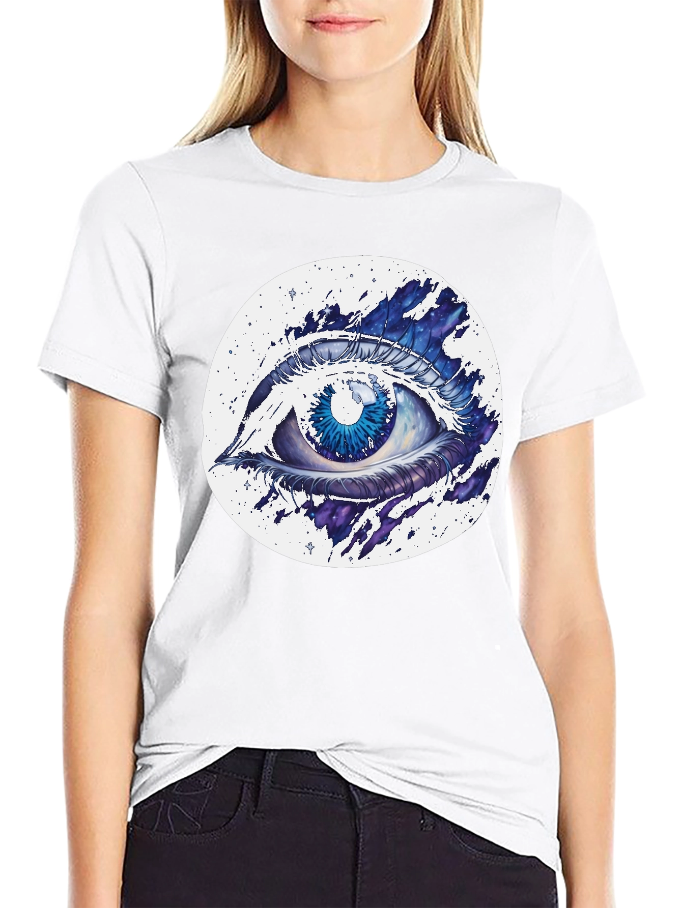 Eye See You Graphic Tee - Stylish Cotton Blend