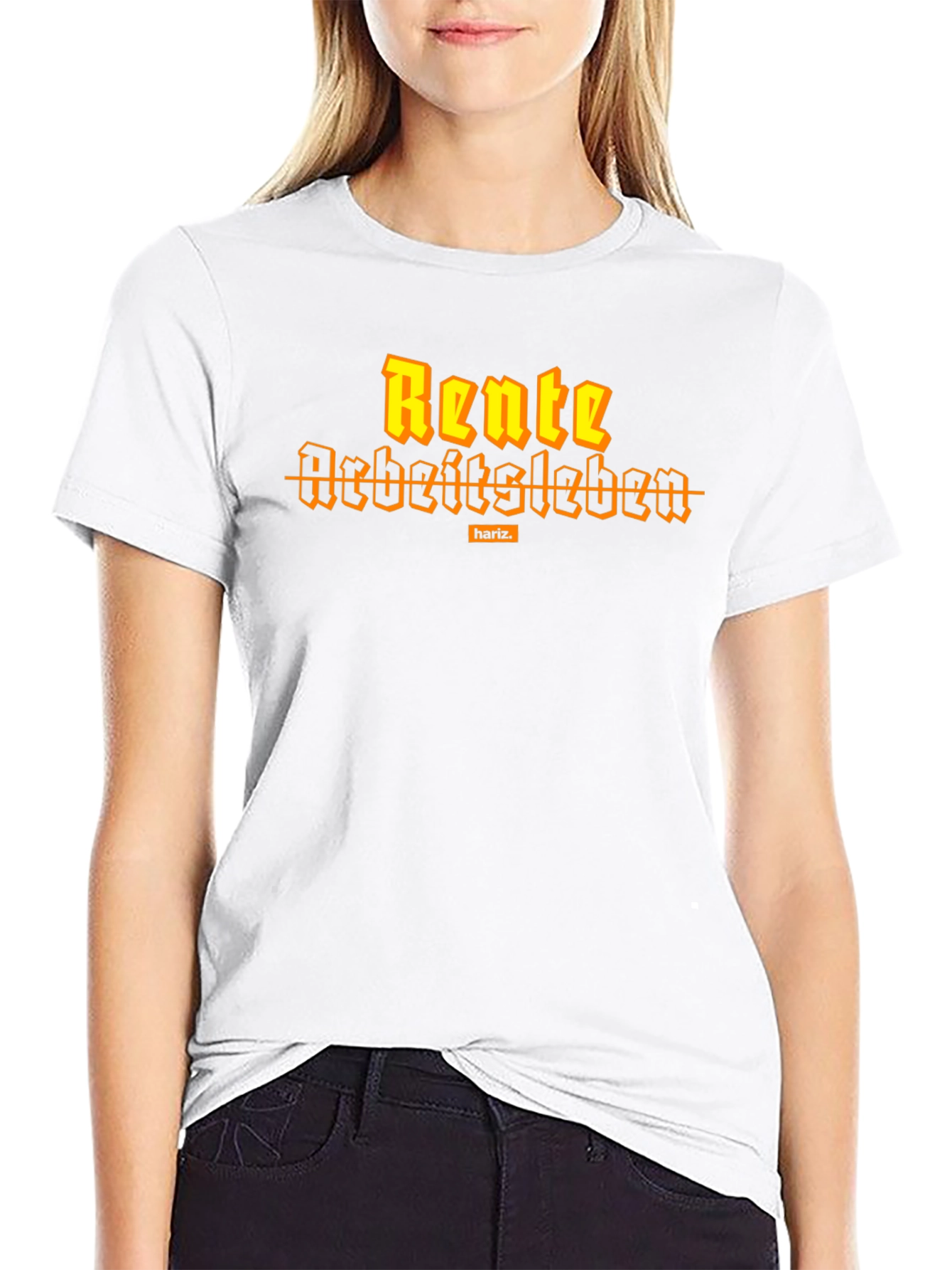 Rente Arbeitsleben Black Graphic Tee