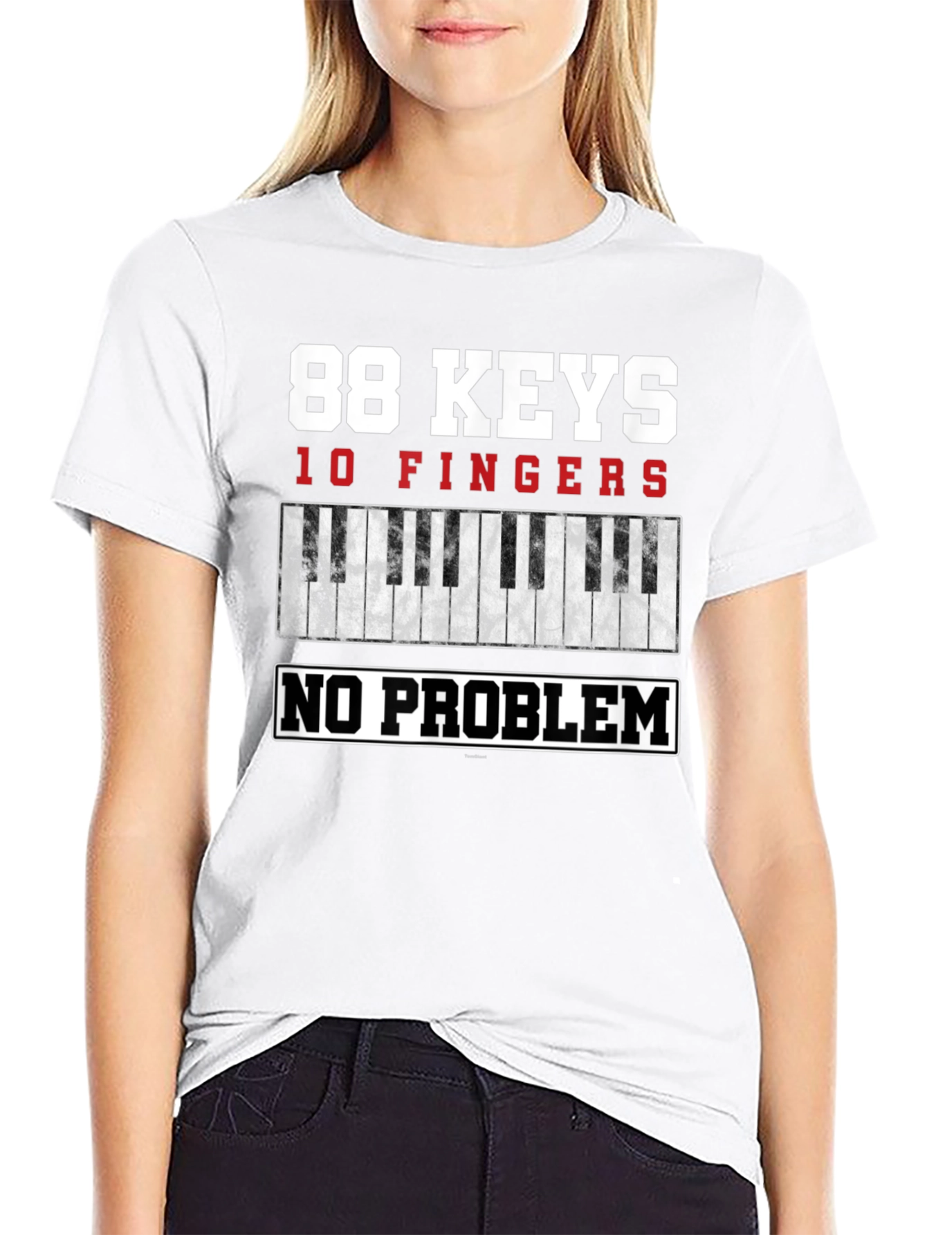 88 Keys 10 Fingers Piano Player T-Shirt