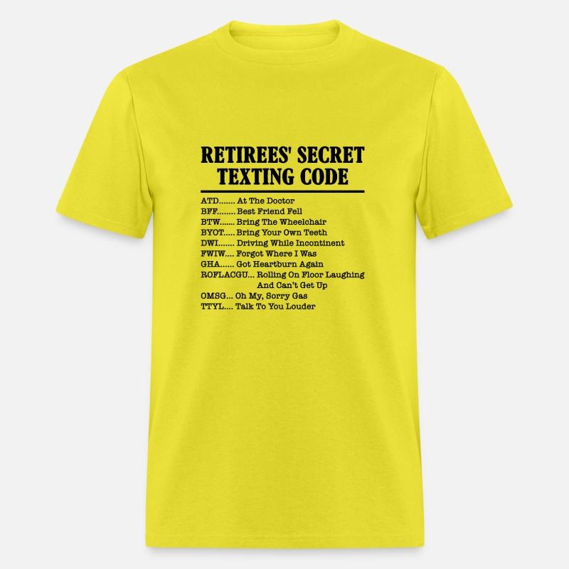 Retirees’ Secret Code Funny Senior Texting Joke