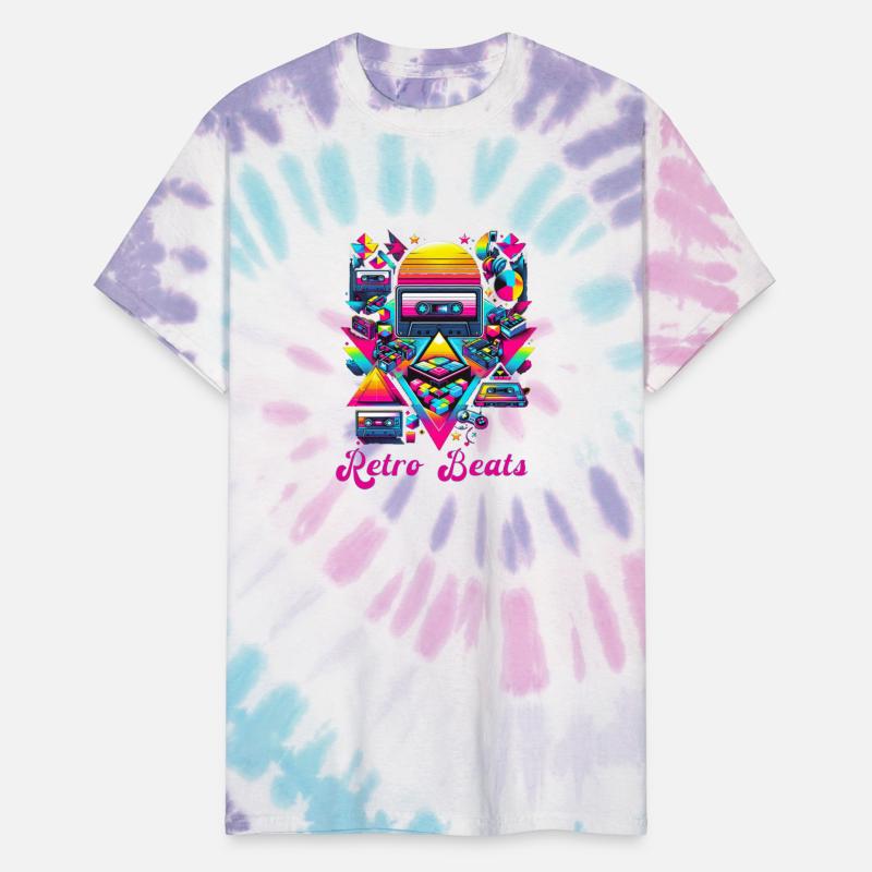 Retro Beats Neon Cassette Art