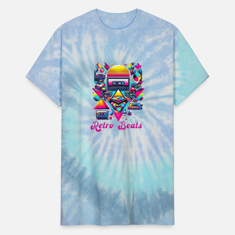 Retro Beats Neon Cassette Art