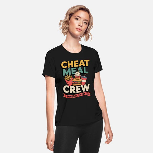 Retro Fast Food Squad – Cheat Meal Crew Tee