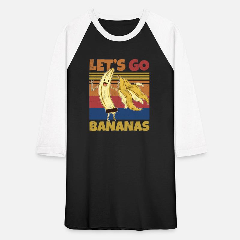 Retro Let's Bananas Funny Stripped Banana