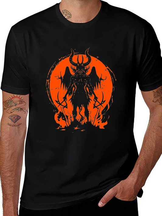 Infernal Demon Graphic Tee - Black