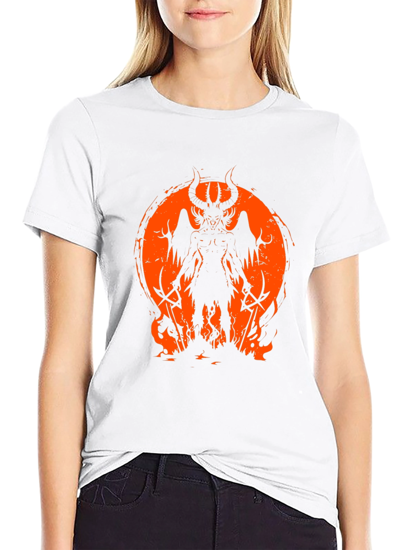 Infernal Demon Graphic Tee - Black