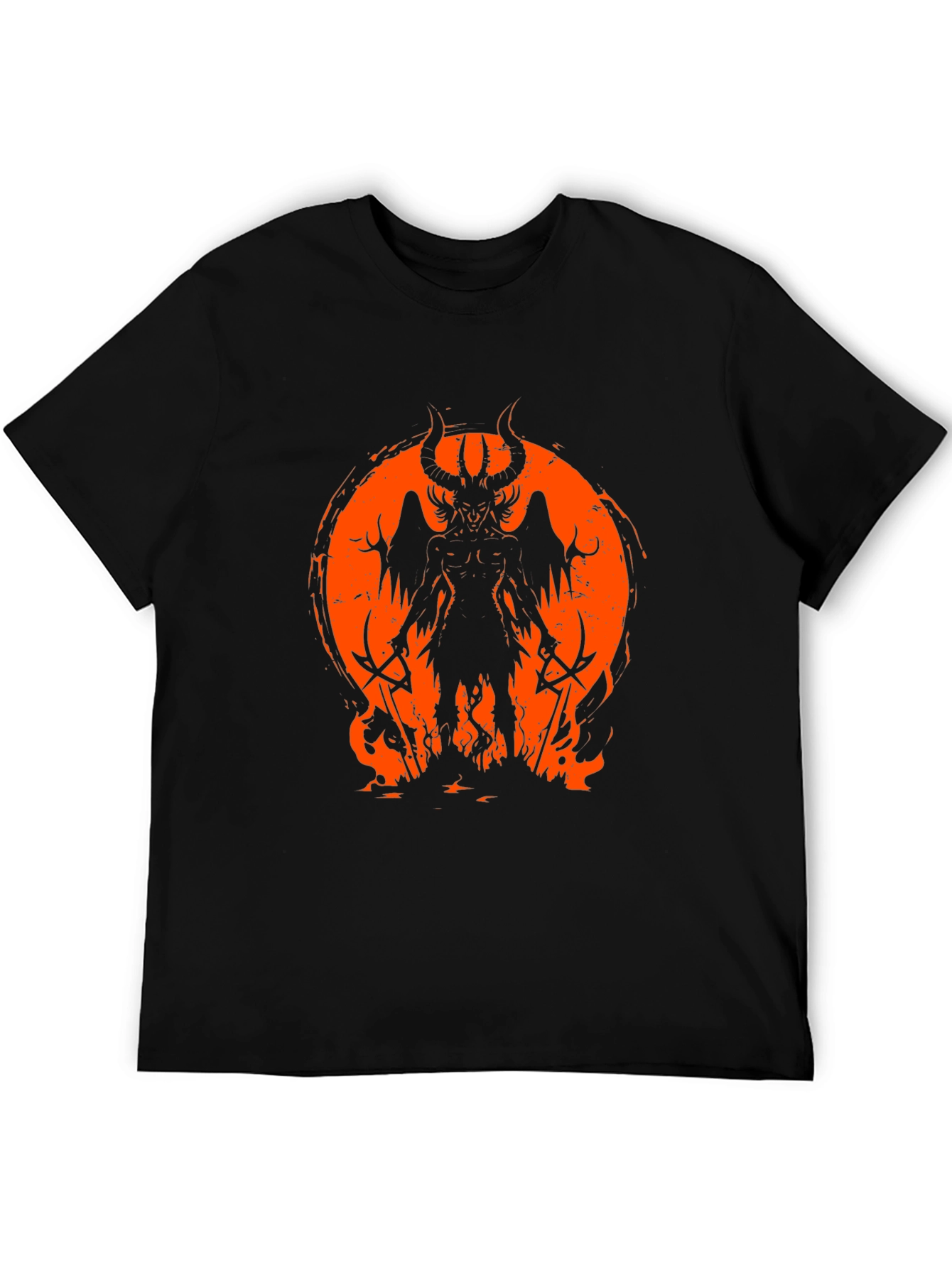 Infernal Demon Graphic Tee - Black