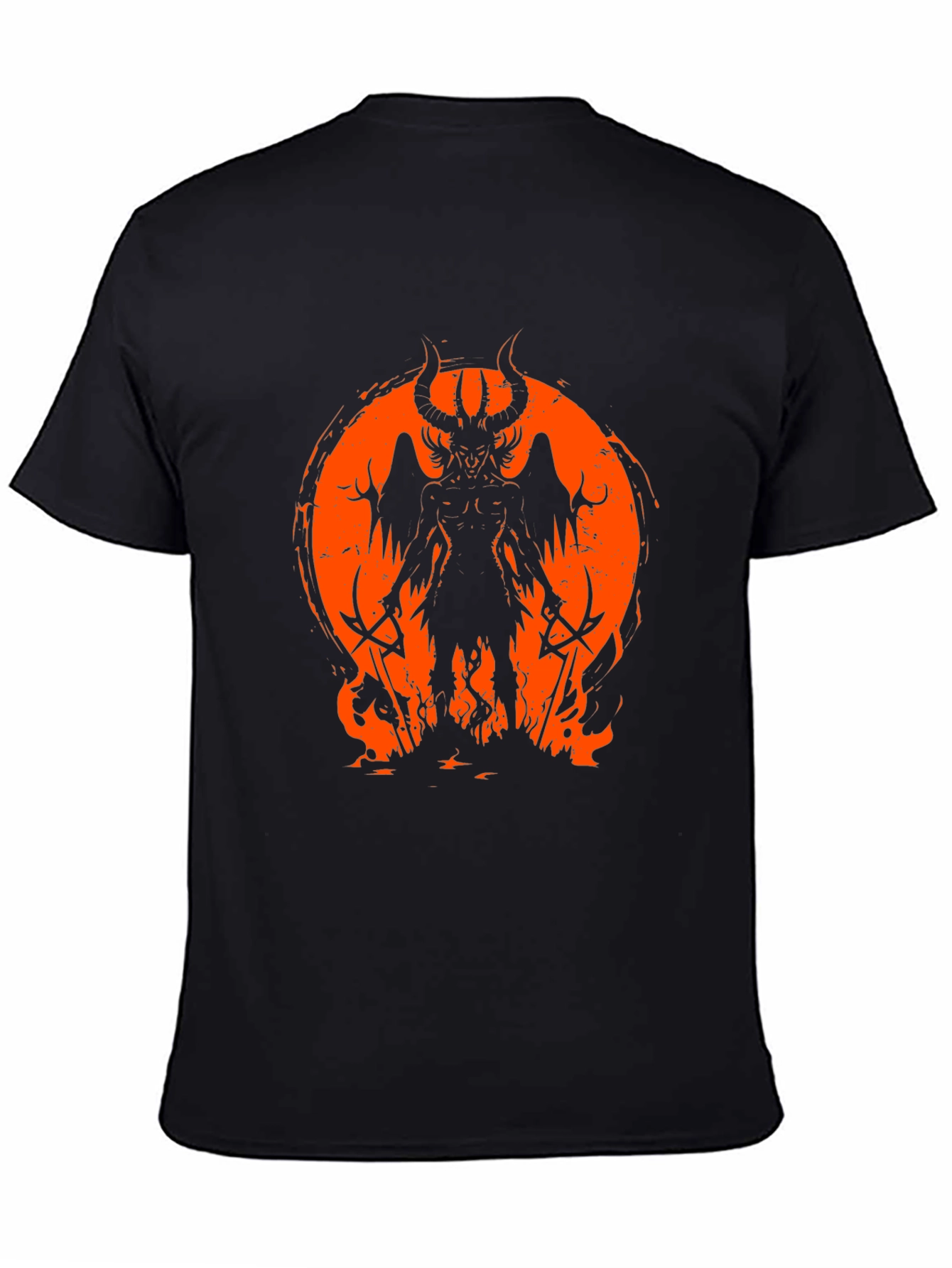 Infernal Demon Graphic Tee - Black