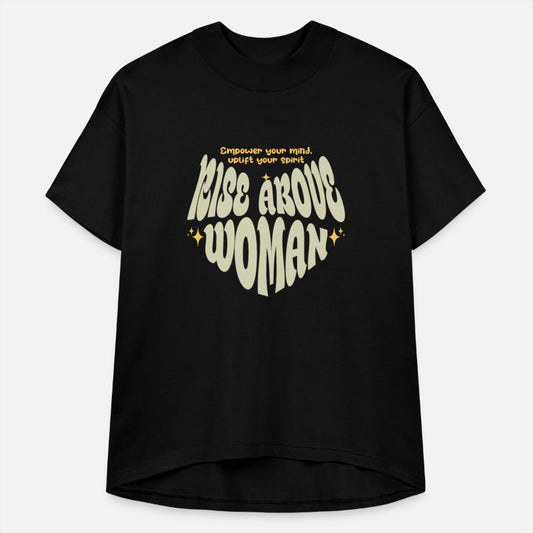 rise above woman motivational tee design