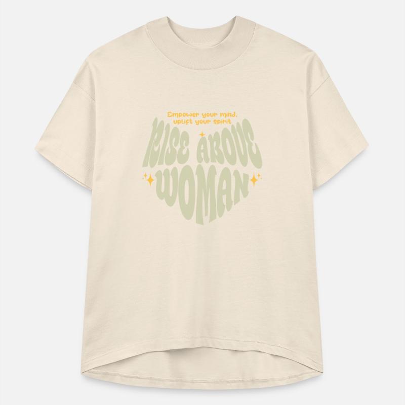 rise above woman motivational tee design