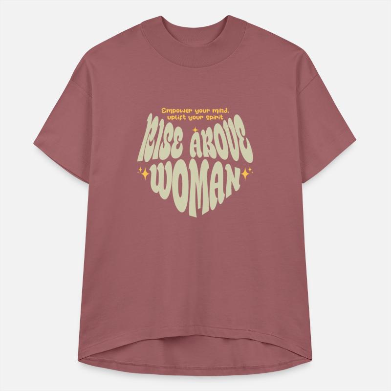 rise above woman motivational tee design