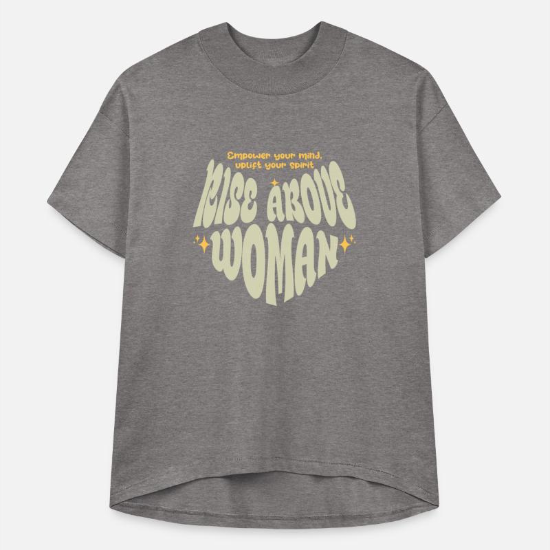 rise above woman motivational tee design