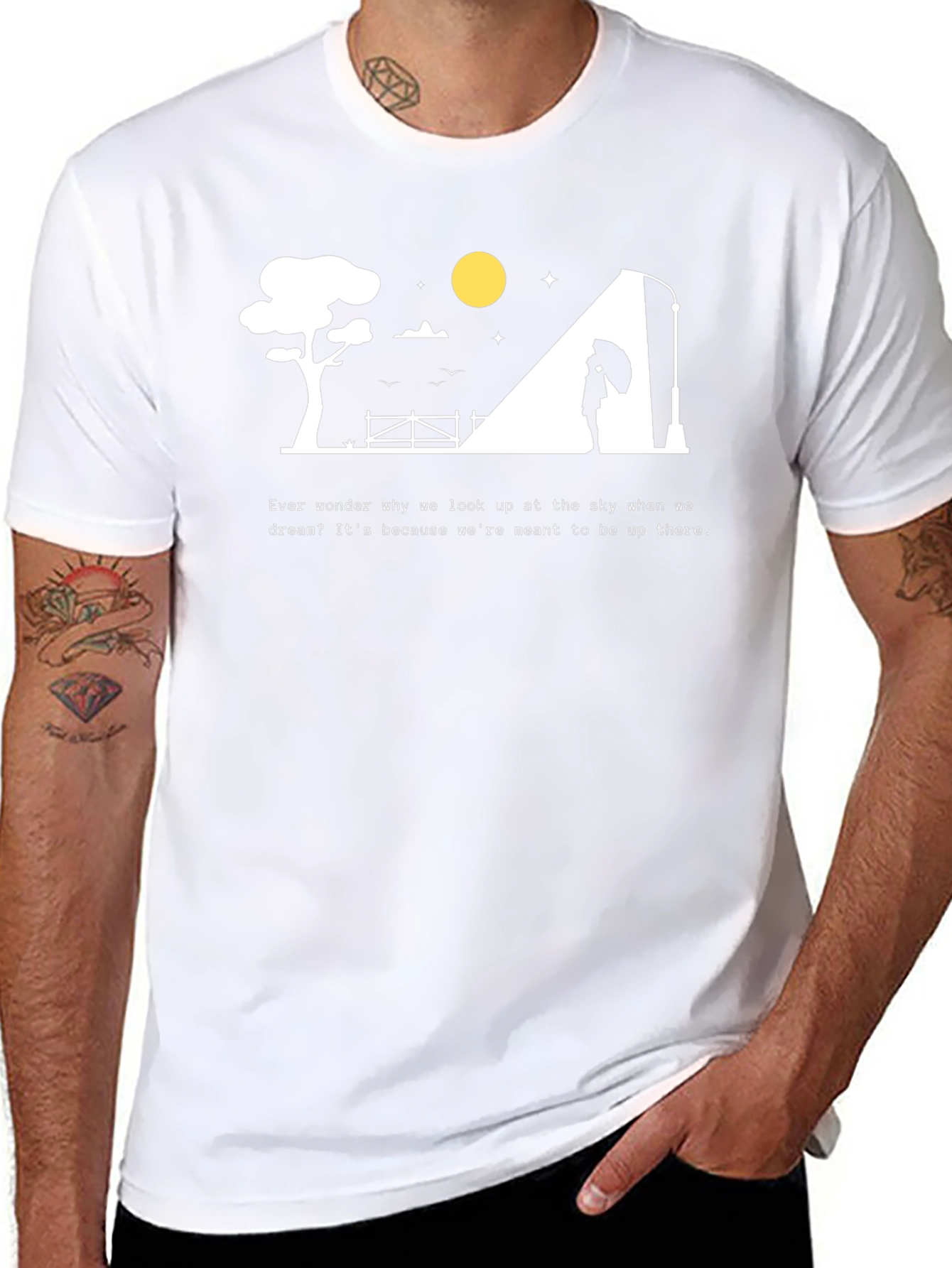 Dreamers Sky Black T-Shirt