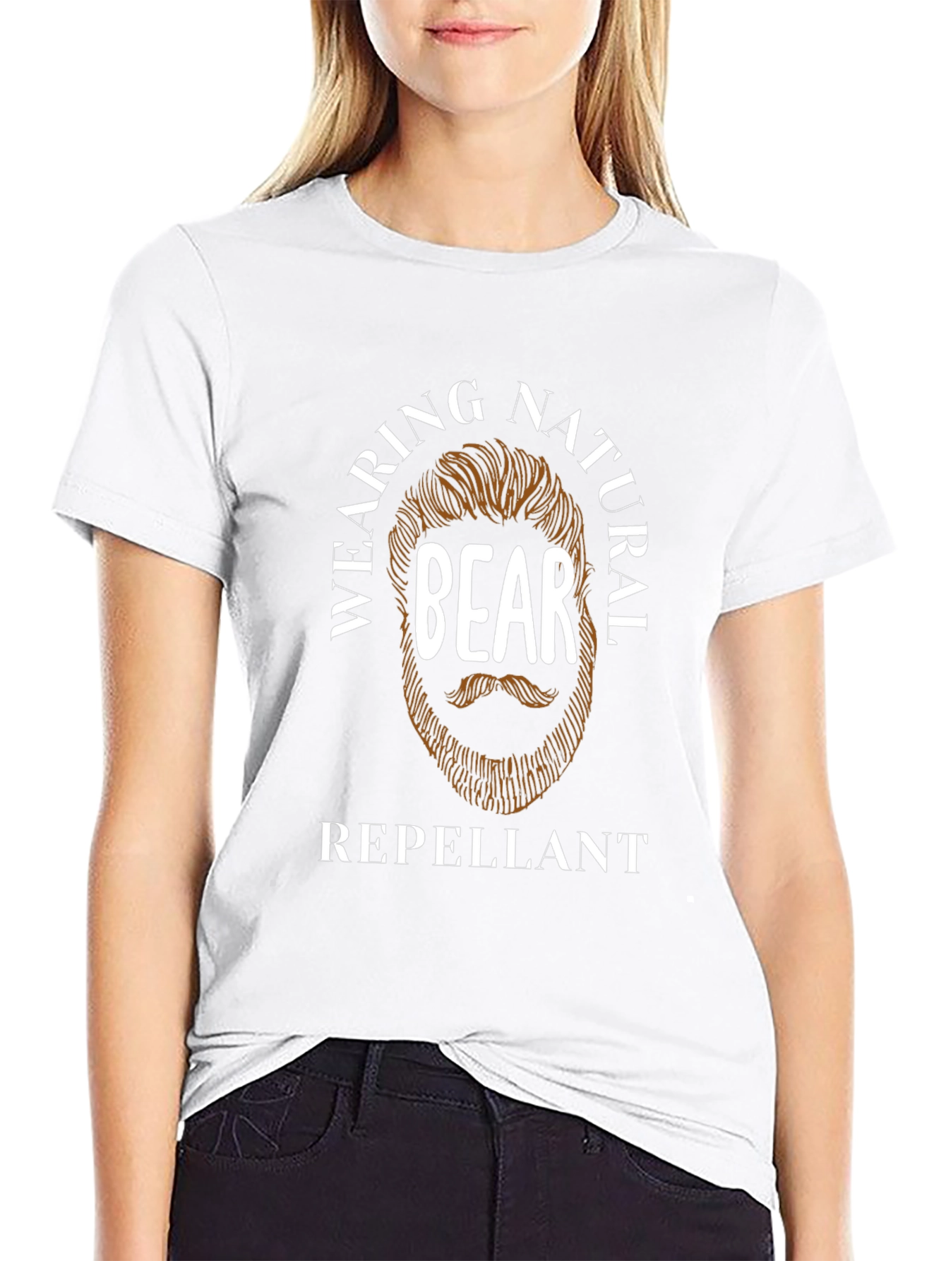 Natural Beard Repellant Graphic Tee - Black