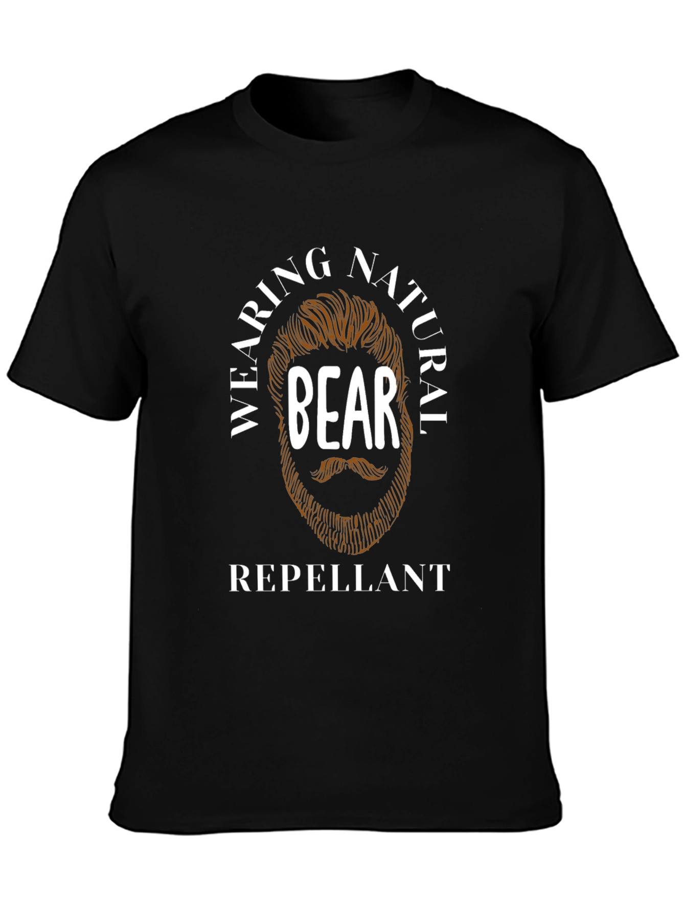 Natural Beard Repellant Graphic Tee - Black