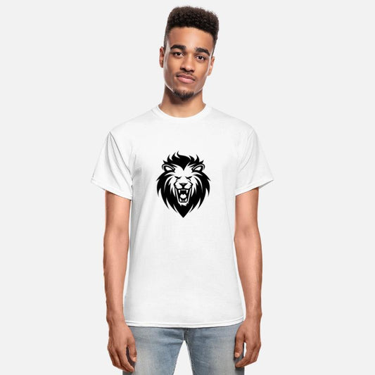 Roaring Lion Head Tattoo Style Elegant Mane