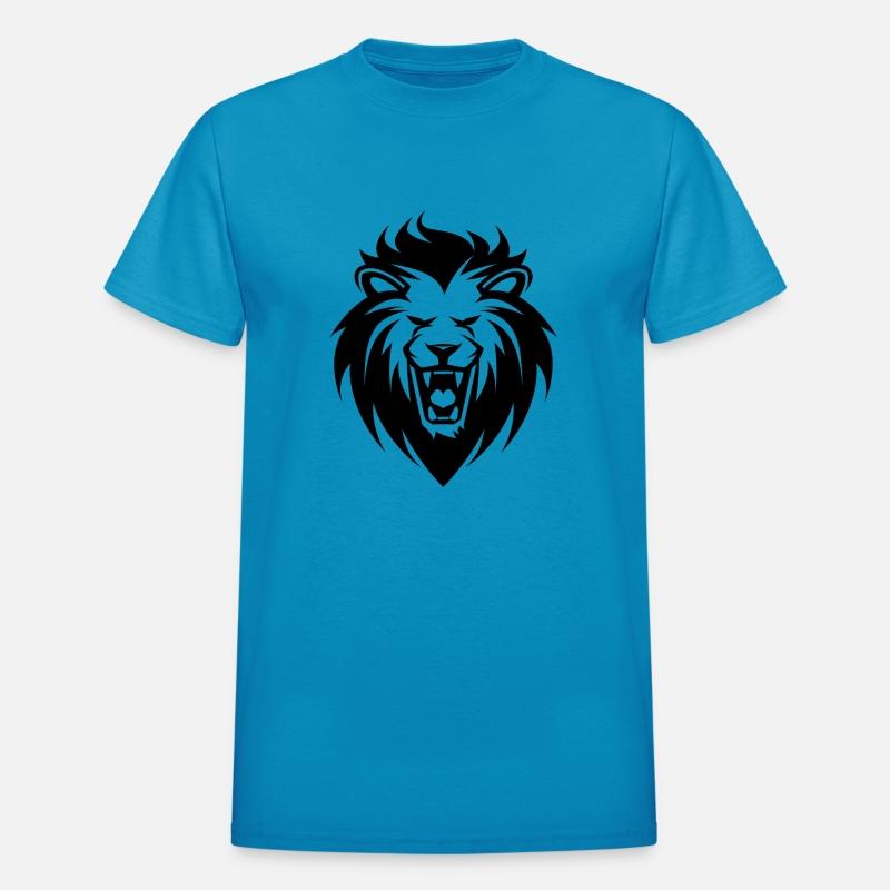 Roaring Lion Head Tattoo Style Elegant Mane