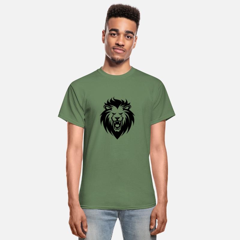 Roaring Lion Head Tattoo Style Elegant Mane