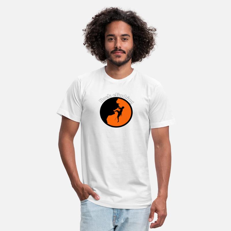 Rock climbing design t-shirt
