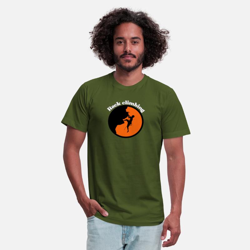 Rock climbing design t-shirt
