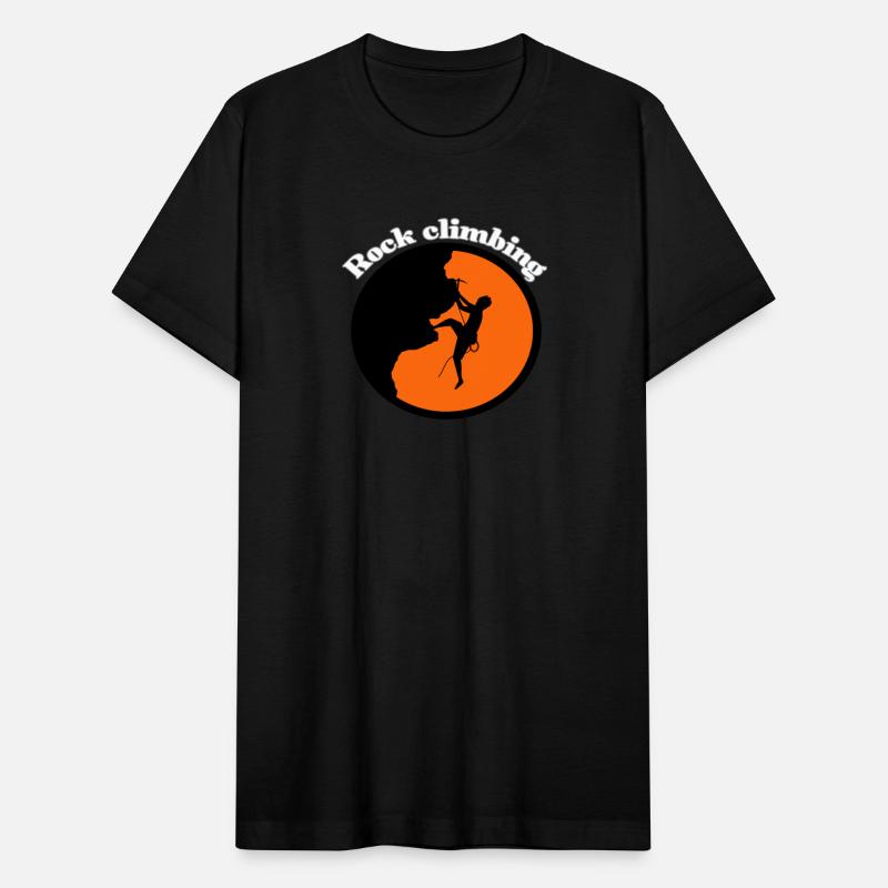 Rock climbing design t-shirt