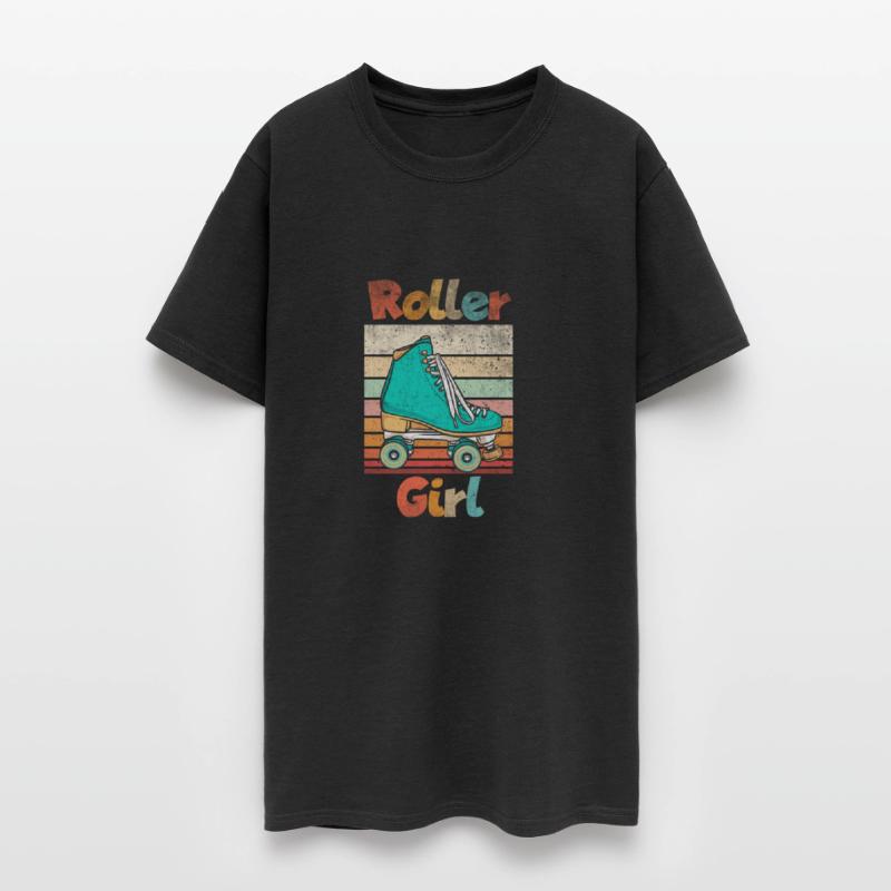 Roller Girl Skater Skating Lovers Funny Retro Vint