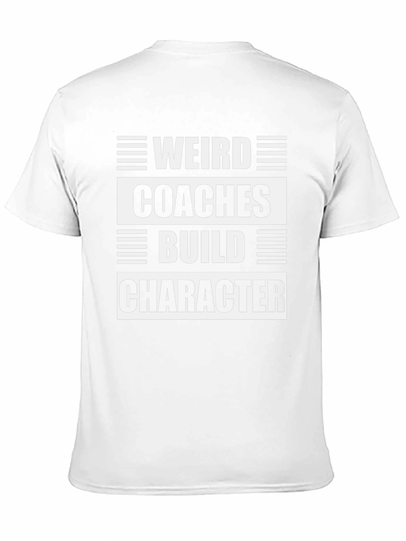 Weird Coaches Build Character Black T-Shirt