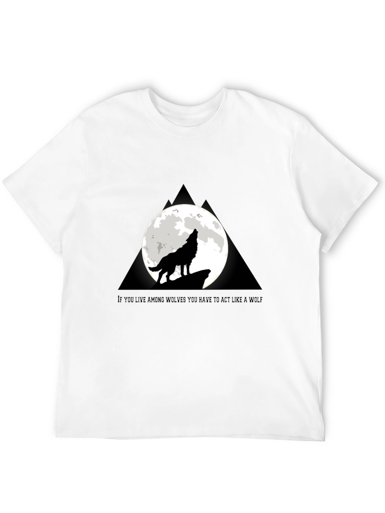 Wolf Howling at Moon T-Shirt