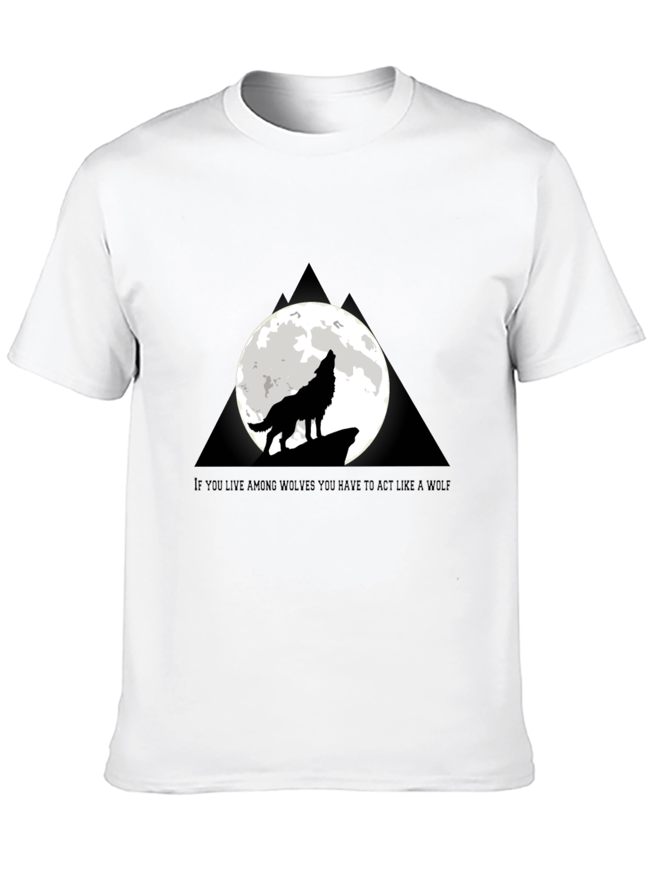 Wolf Howling at Moon T-Shirt