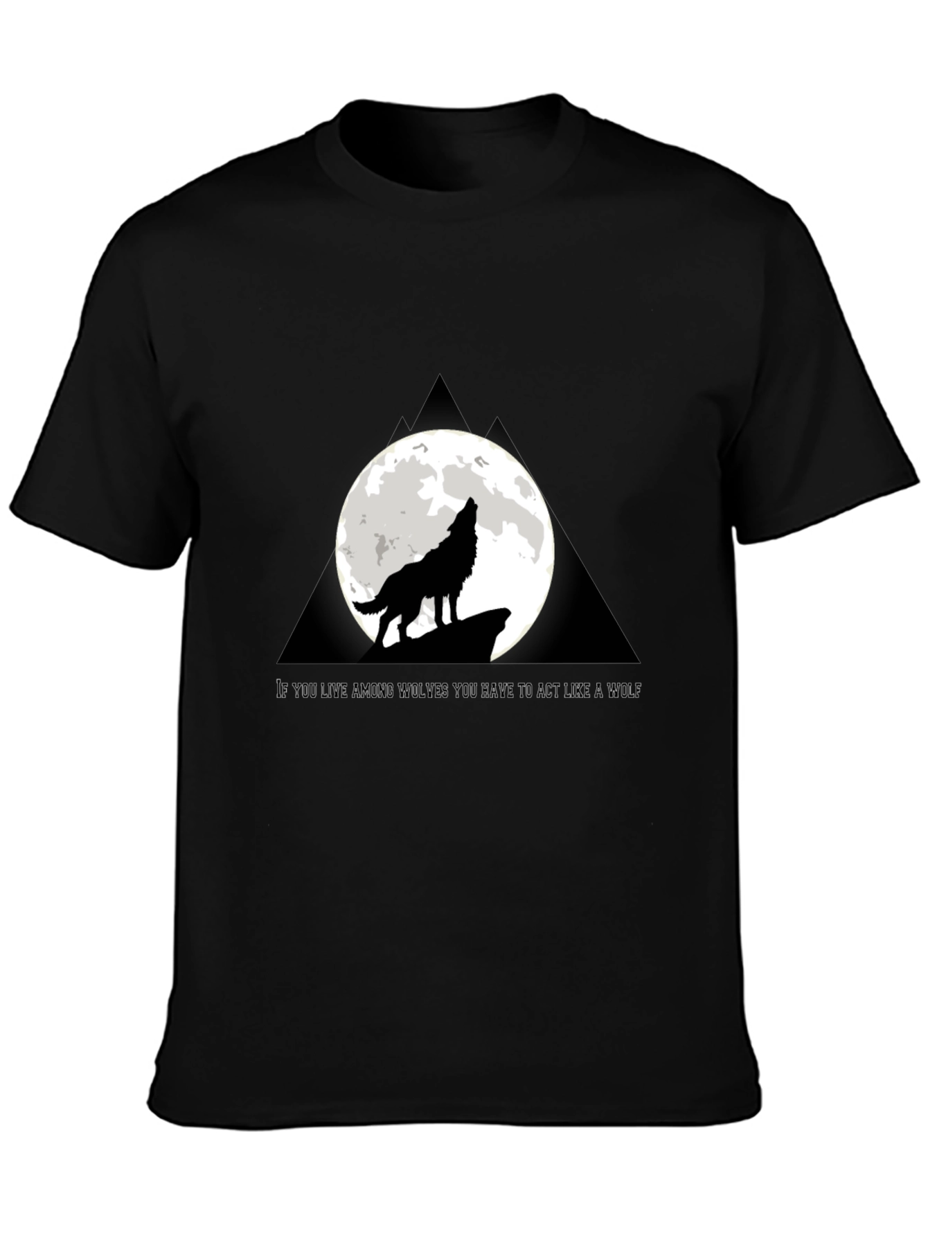 Wolf Howling at Moon T-Shirt