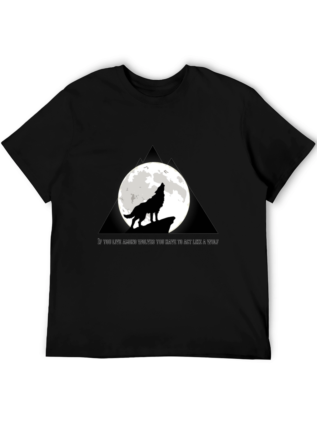 Wolf Howling at Moon T-Shirt