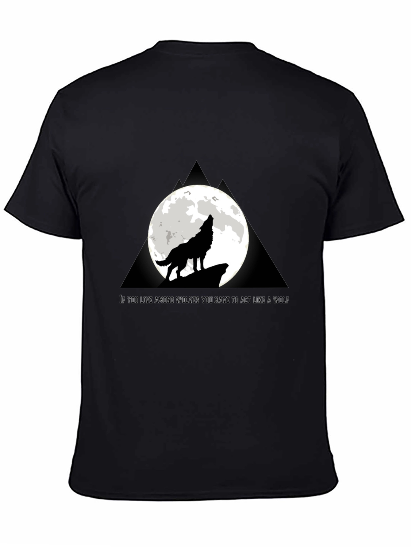 Wolf Howling at Moon T-Shirt
