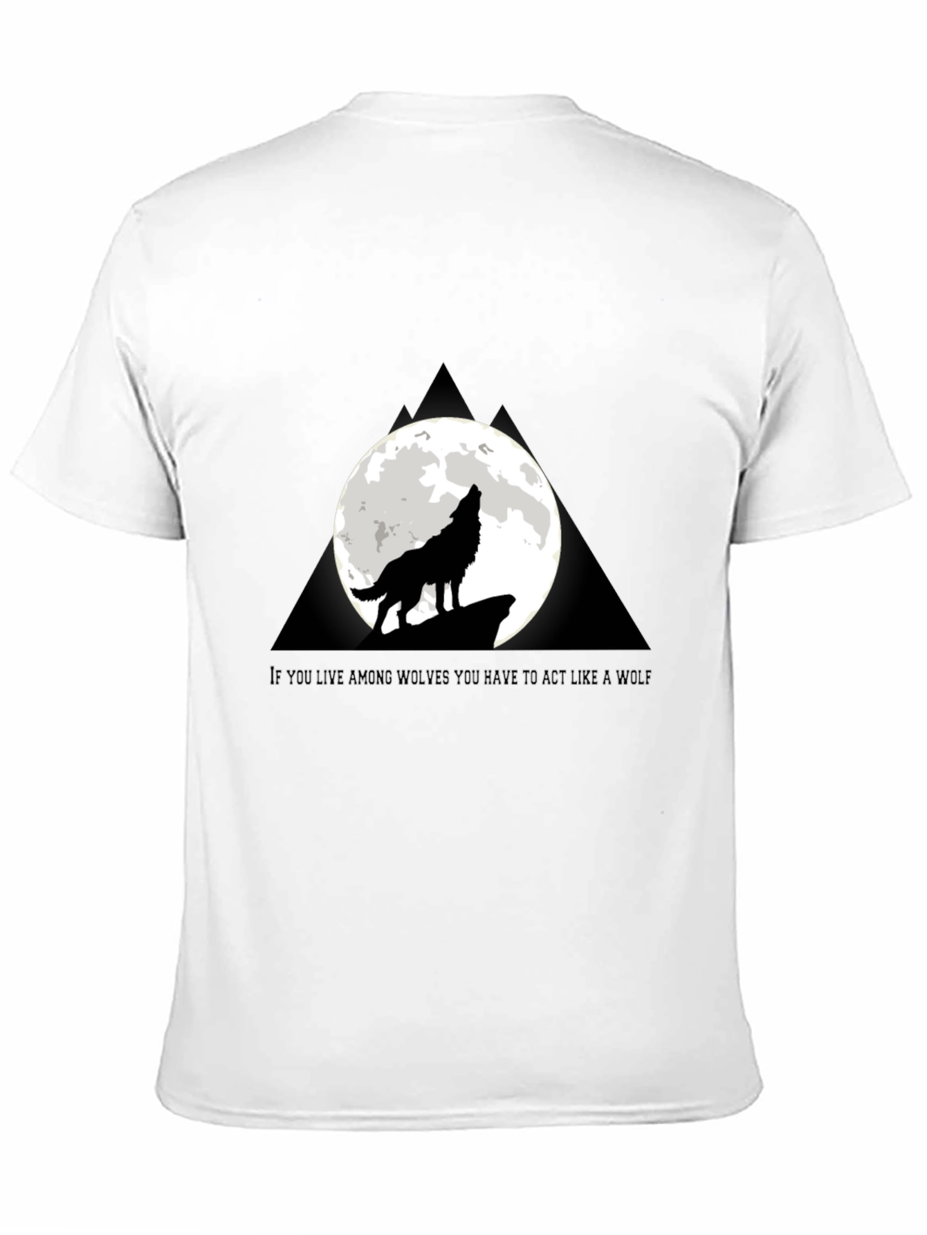 Wolf Howling at Moon T-Shirt