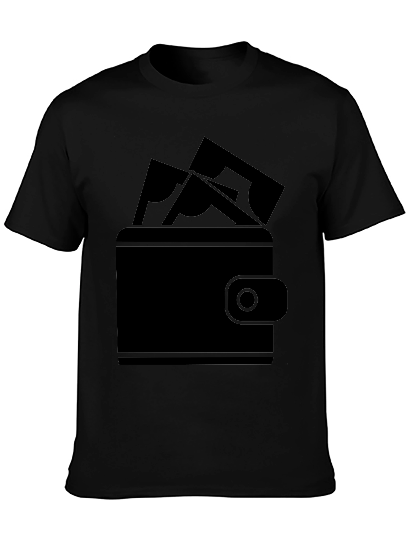 Money Wallet Graphic Tee - Black