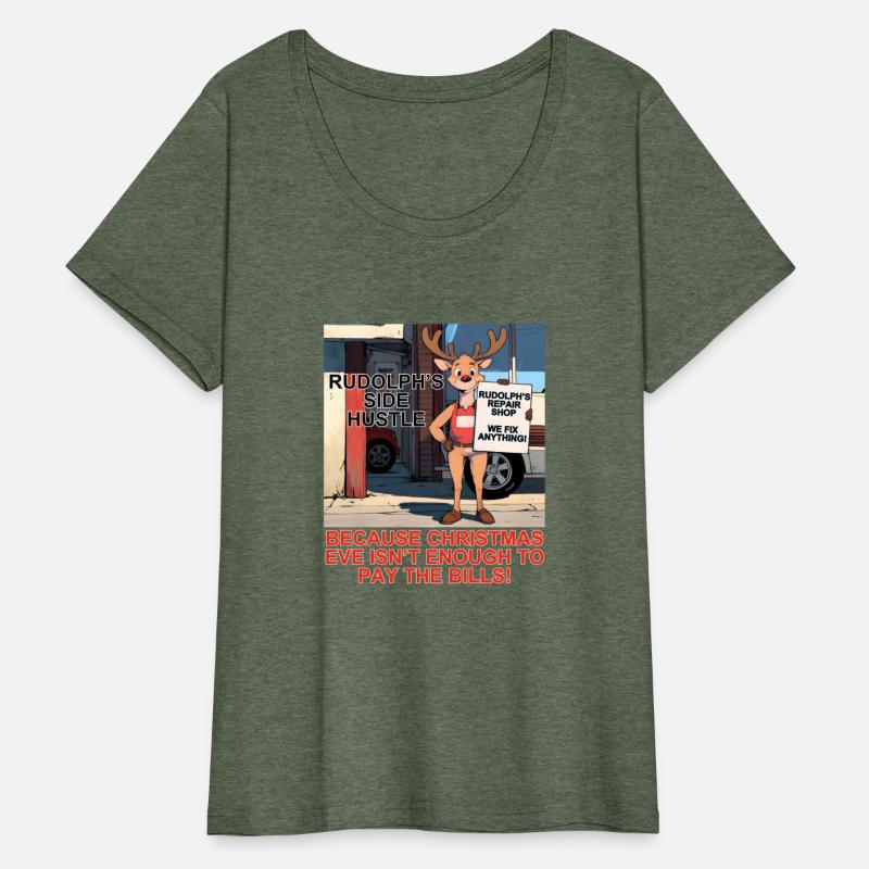 Rudolph Reindeer Repair Shop Side Hustle Christmas